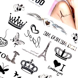 Tatuaże zmywalne Tattoo czarne henna