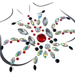 Kryształki tatuaż diamentowy dekolt FaceGem