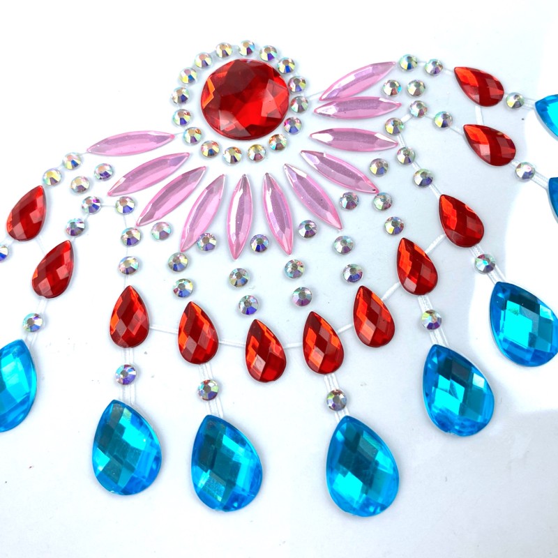 Kryształki tatuaż diamentowy dekolt FaceGem