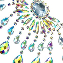 Kryształki tatuaż diamentowy dekolt FaceGem