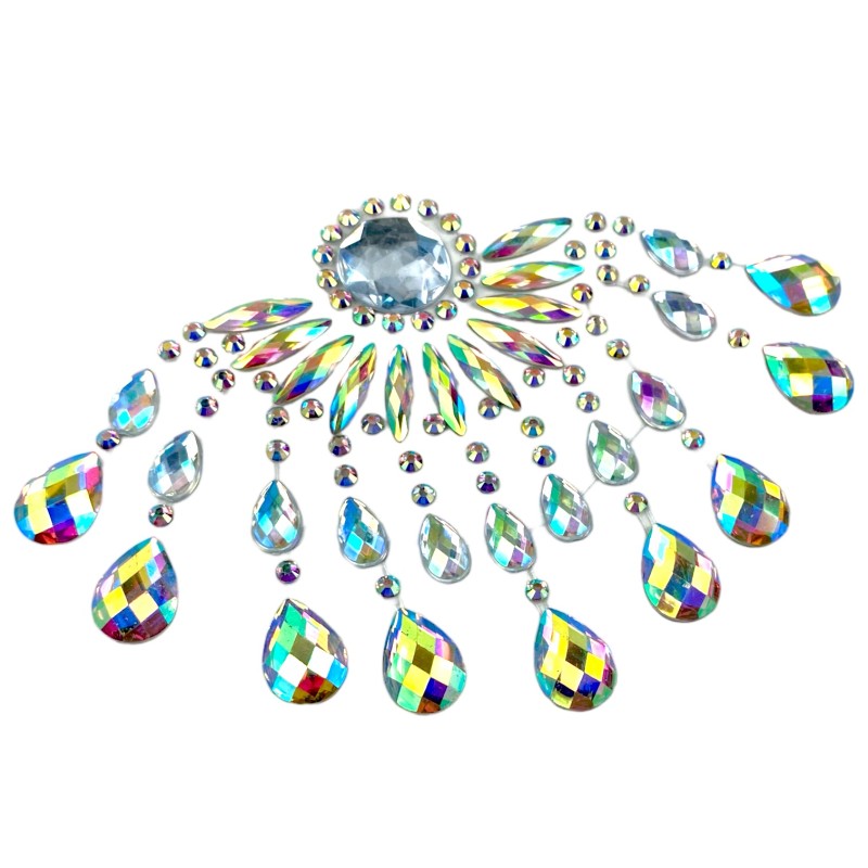 Kryształki tatuaż diamentowy dekolt FaceGem