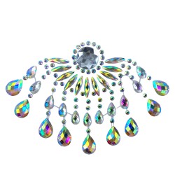 Kryształki tatuaż diamentowy dekolt FaceGem