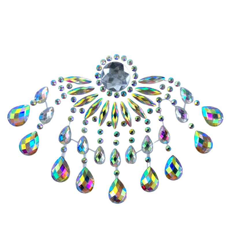 Kryształki tatuaż diamentowy dekolt FaceGem