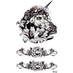 Tatuaż zmywalny czarny henna