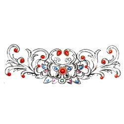 Tatuaż zmywalny kamienie kryształy