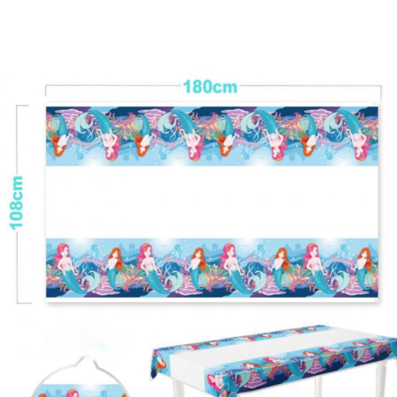 Obrus syrenka foliowy plamoodporny podwodny świat