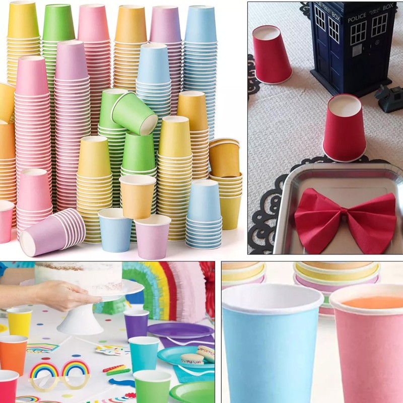 Fioletowe kubeczki papierowe 6szt.