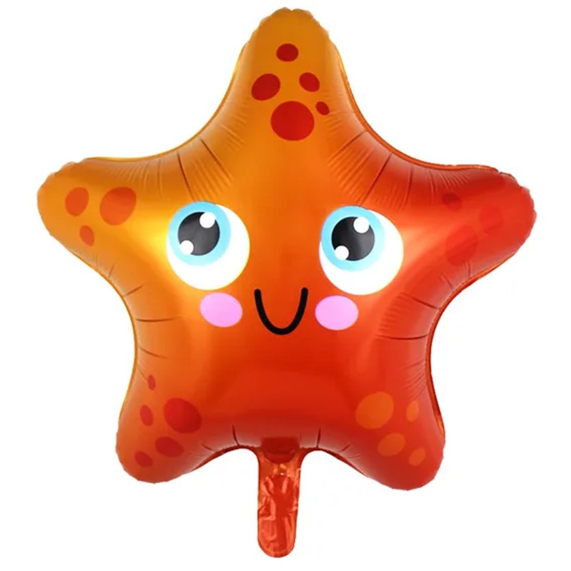 Balon foliowy rozgwiazda 50x56cm Ocean Morska Kraina