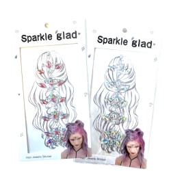 Kryształki naklejki do włosów i ciała, 1 szt.