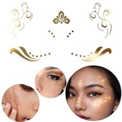 Flash tattoo złota henna złoty tatuaże floral boho