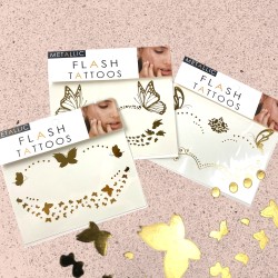 Flash tattoo złota henna złoty tatuaże motylki boho