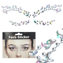 Holograficzne Kryształki Naklejki FaceGem