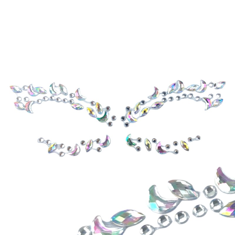 Holograficzne Kryształki Naklejki FaceGem