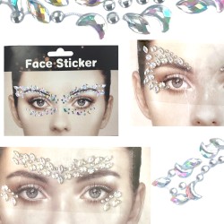 Holograficzne Kryształki Naklejki FaceGem