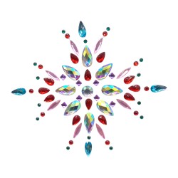 Kryształki naklejki biżuteria dekolt festiwal FaceGem