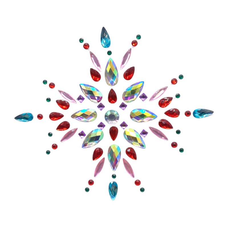 Kryształki naklejki biżuteria dekolt festiwal FaceGem