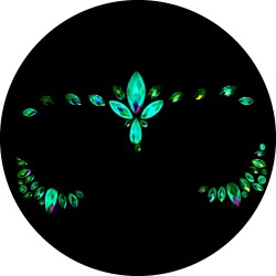 Kryształki fluo Glow in the dark night FaceGem