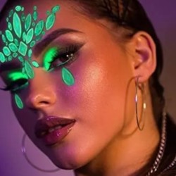 Kryształki fluo Glow in the dark night FaceGem