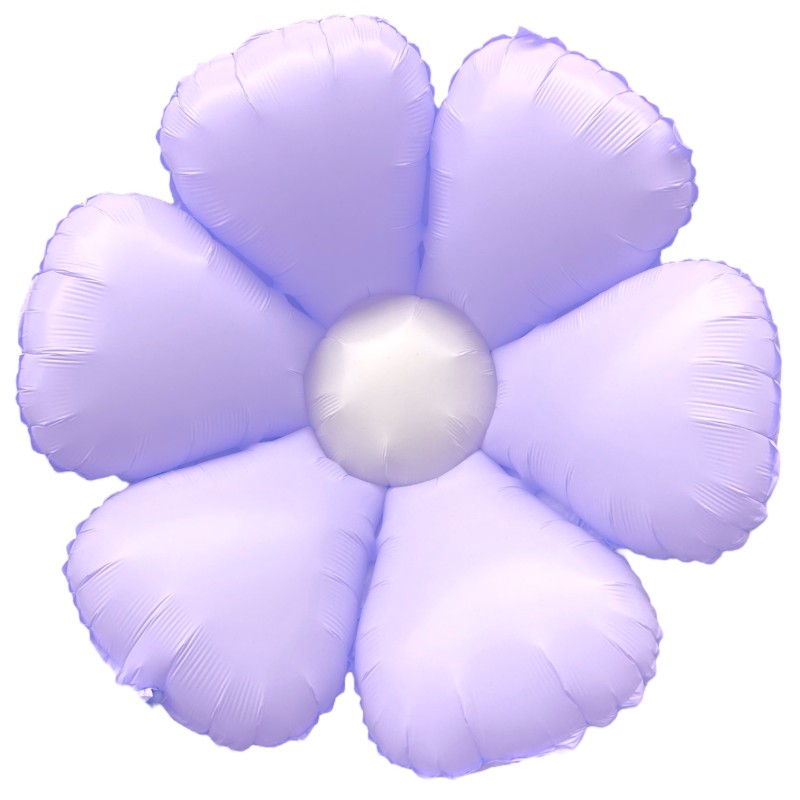 Balon foliowy fioletowy kwiatek stokrotka daisy 72x60cm