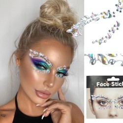 Holograficzne Kryształki Naklejki FaceGem