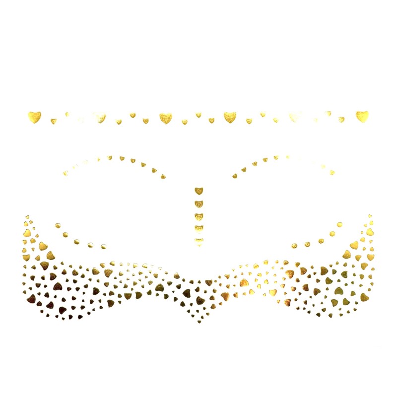 Flash tattoo złota henna złoty tatuaże floral boho