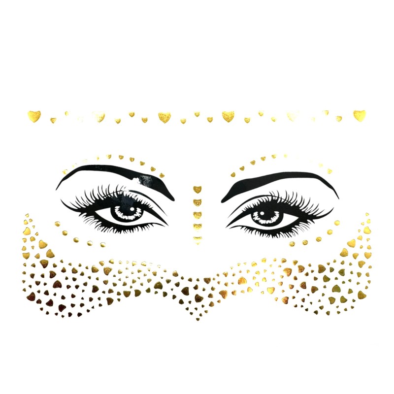 Flash tattoo złota henna złoty tatuaże floral boho