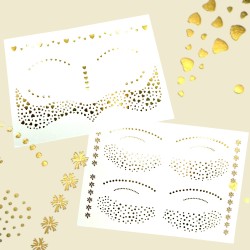 Flash tattoo złota henna złoty tatuaże floral boho