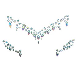 Kryształki na twarz Glow in the Dark FaceGem zestaw UV