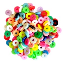 Koraliki 6mm kolorowe kółka
