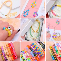 Koraliki 6mm różowe kółka