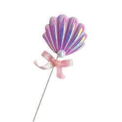 Topper Dekoracja Muszla Syrenka z Perłą 12cm
