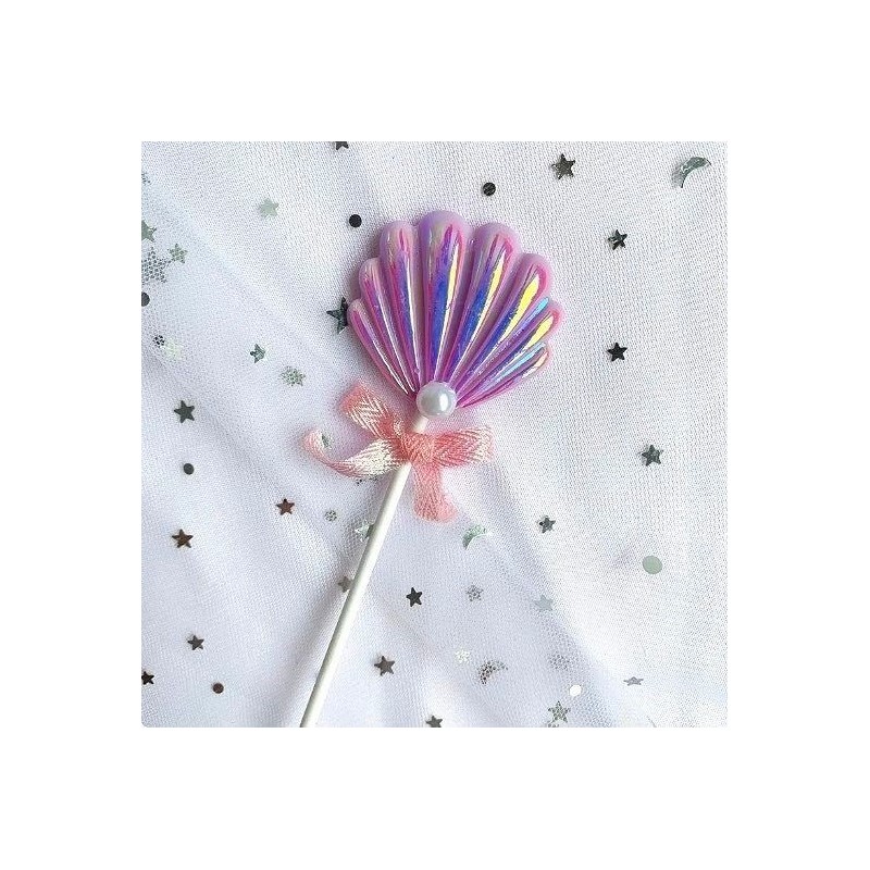 Topper Dekoracja Muszla Syrenka z Perłą 12cm