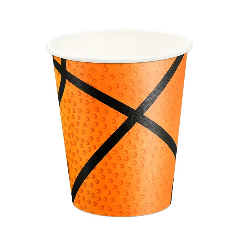 Talerzyki kubeczki papierowe zestaw imprezowy koszykówka sport