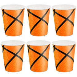 Kubeczki papierowe sport koszykówka 6szt