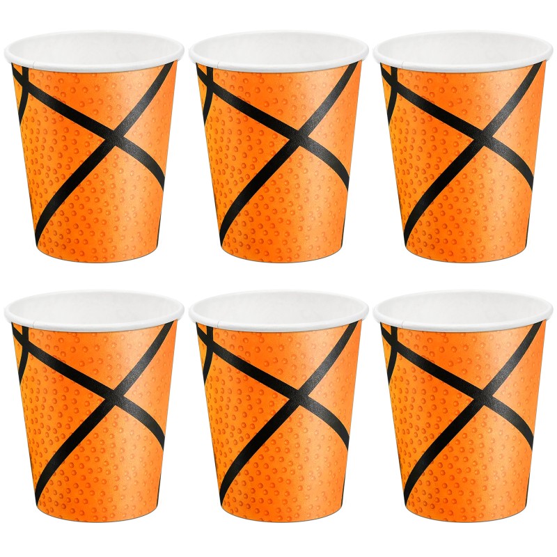 Kubeczki papierowe sport koszykówka 6szt