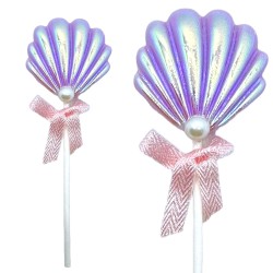 Topper Dekoracja Muszla Syrenka z Perłą 12cm