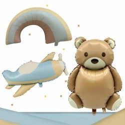 Balon foliowy Tęcza matowy pastelowy satynowy 81x44cm