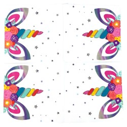 Serwetki z Jednorożcem i Srebrnymi Gwiazdkami 10 szt.