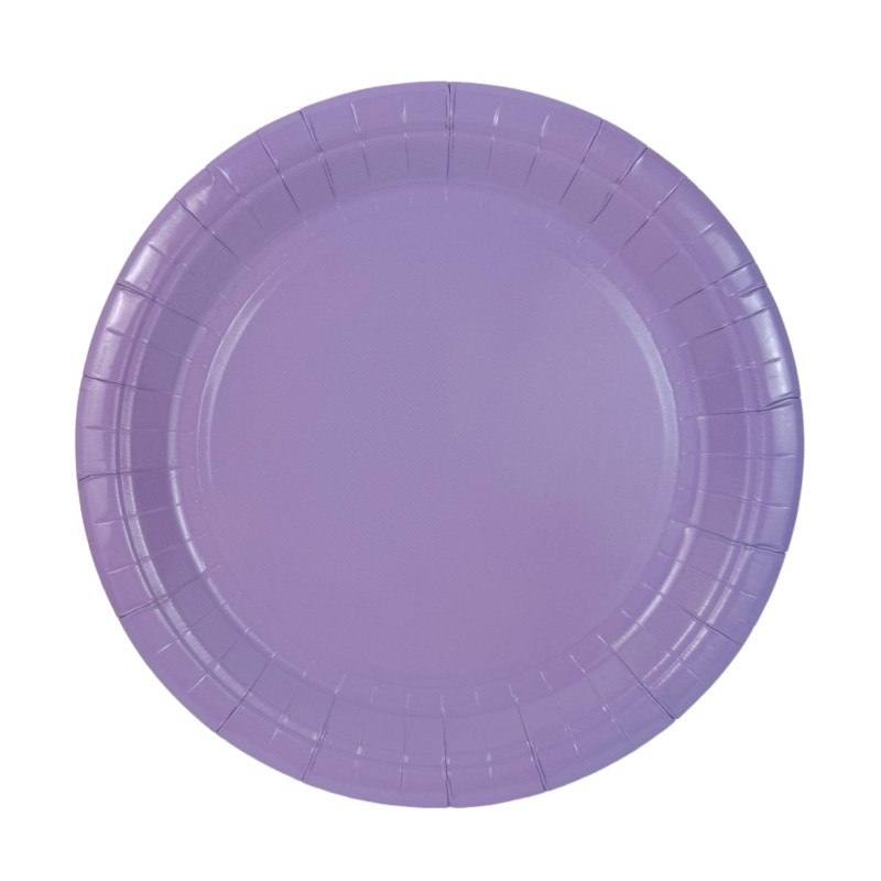 Zestaw imprezowy Fioletowe Kubeczki Talerzyki papierowe Lawendowe