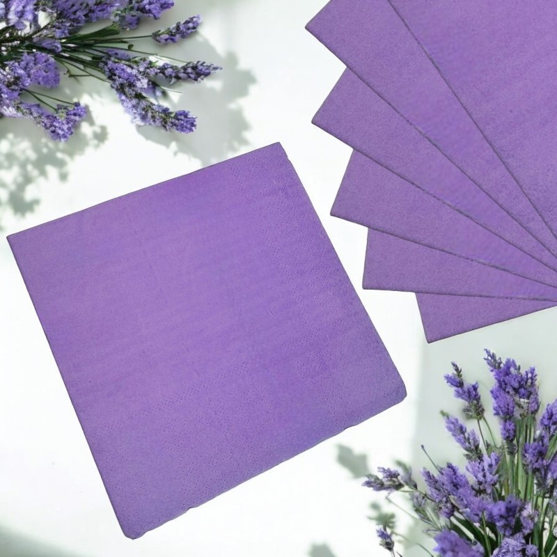 Fioletowe serwetki papierowe 20 sztuk