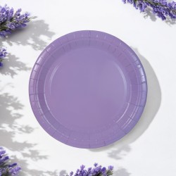 Zestaw imprezowy Fioletowe Kubeczki Talerzyki papierowe Lawendowe