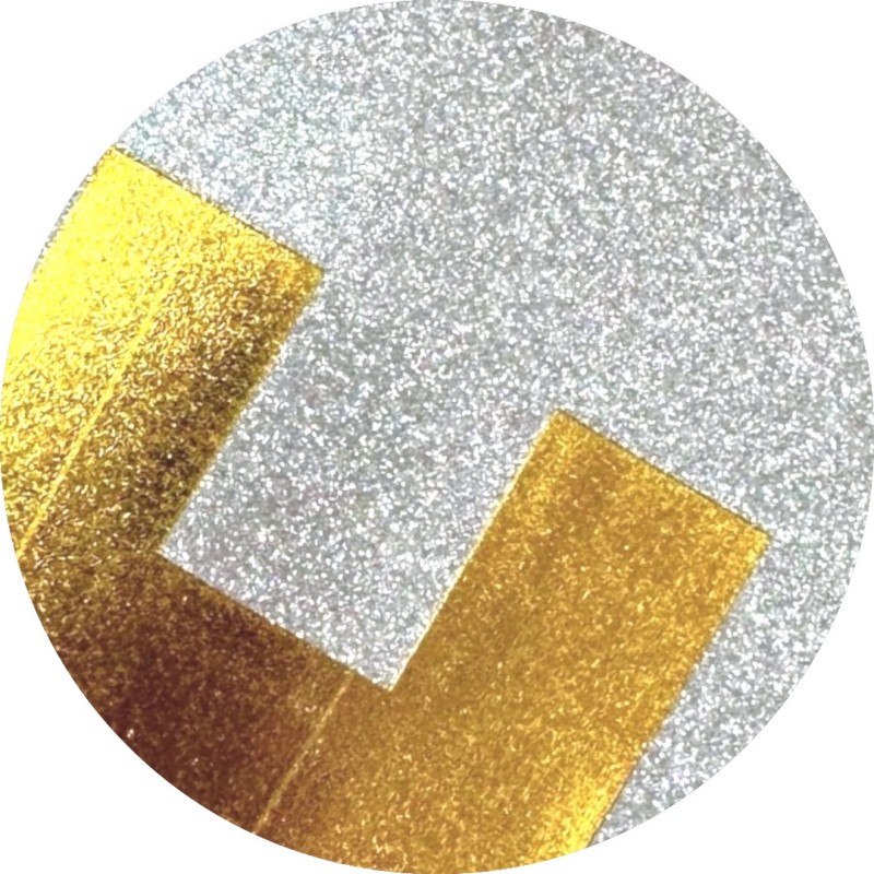 Girlanda Happy Birthday napis srebrna złote litery