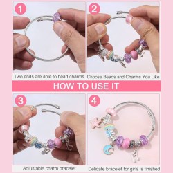 Koraliki do robienia bransoletek BOX Unicorn