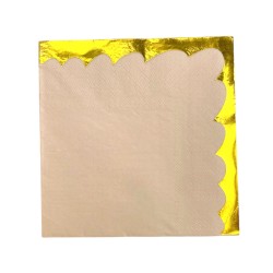 Serwetki Papierowe Kremowe Złoty Retro 10 szt.