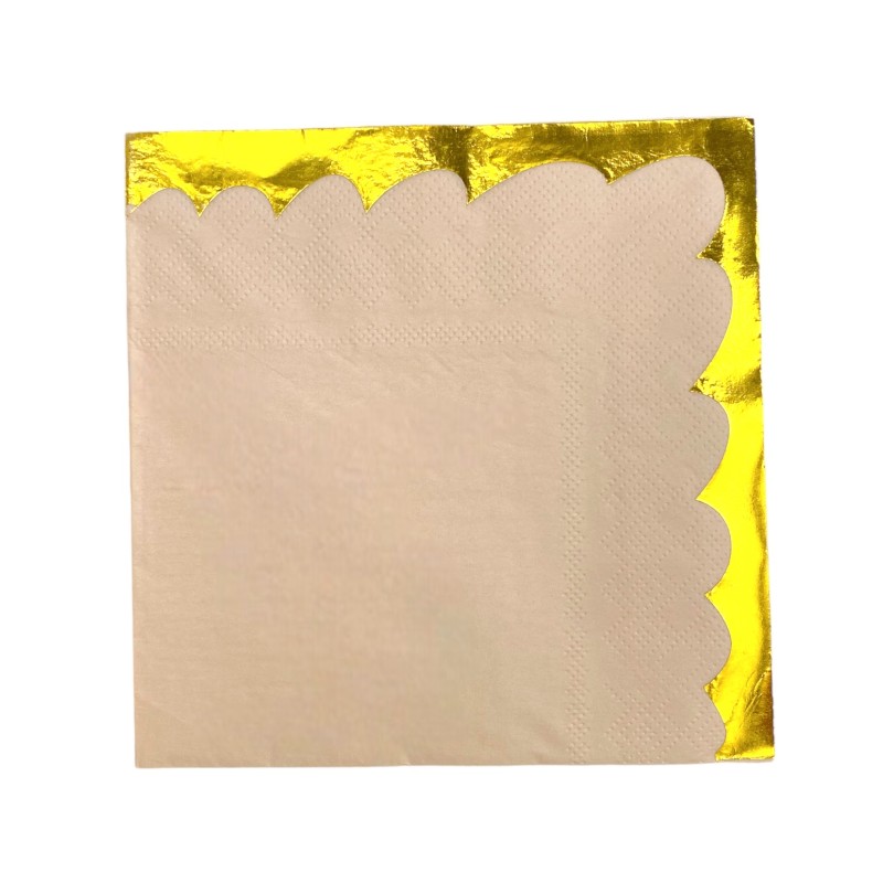 Serwetki Papierowe Kremowe Złoty Retro 10 szt.