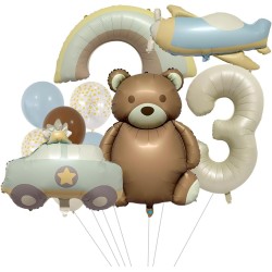 Zestaw Miś pastel retro boho