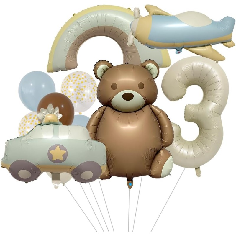 Zestaw Miś pastel retro boho