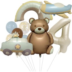 Zestaw Miś pastel retro boho