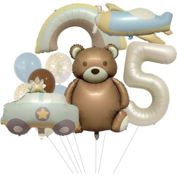 Zestaw Miś pastel retro boho