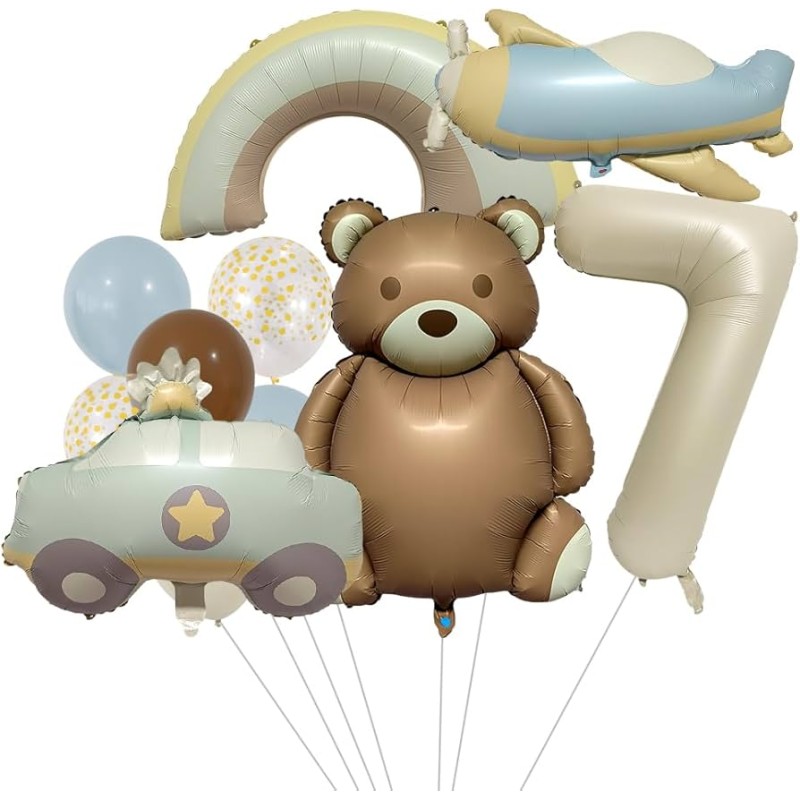 Zestaw Miś pastel retro boho